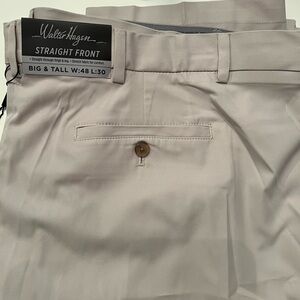 NWT Walter Hagen khaki straight front pants 48x30
